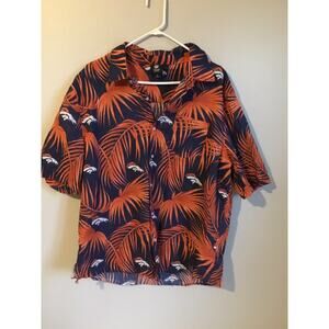 DENvVER BRONCOS HAWAIIAN SHIRT 'LOGOS & EMBLEMS' SIZE: XL NFL Football